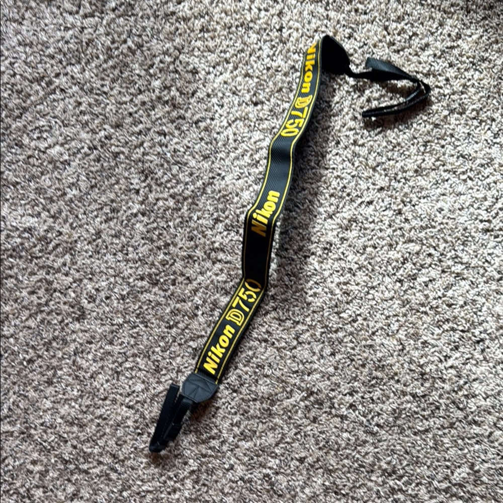 Nikon Black and Yellow Camera Strap